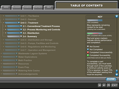 Example of logbook