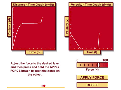 Example of interactive physics activity