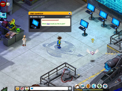 Example of avatar working on a game task