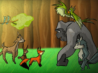 Proof of concept artwork for the nature themed virtual world