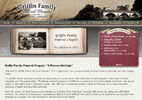 Griffin Family Funeral Chapels Website